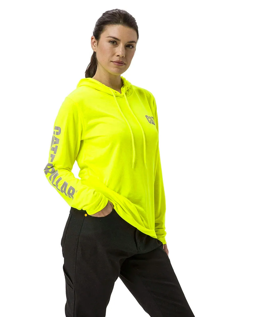 Women's Hi-Vis UPF Hooded Banner LS T-Shirt