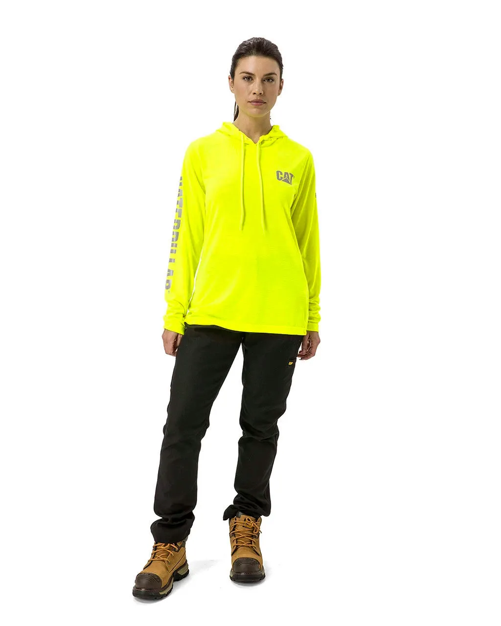 Women's Hi-Vis UPF Hooded Banner LS T-Shirt