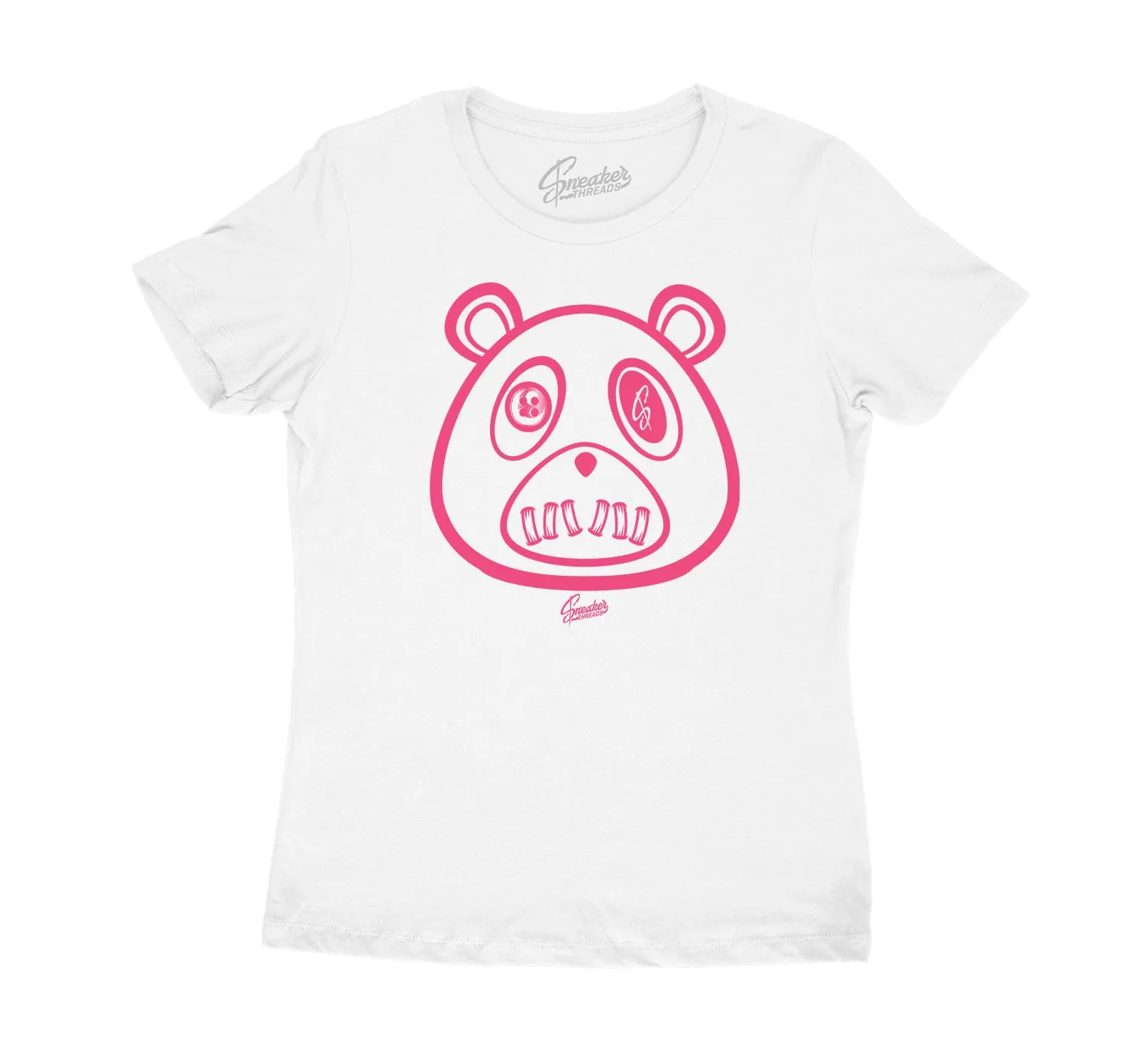 Womens Ice Cream 12 Shirt - ST Bear - White